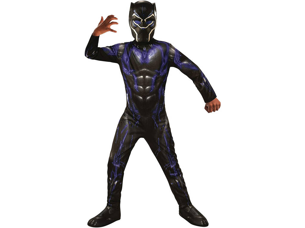 Déguisement Enfant Black Panther Battle Endgame Taille S Rubies 700658-S