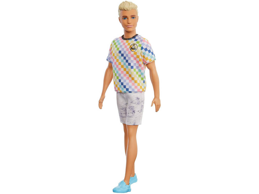Ken Fashionista Camiseta a Cuadros Mattel GRB90
