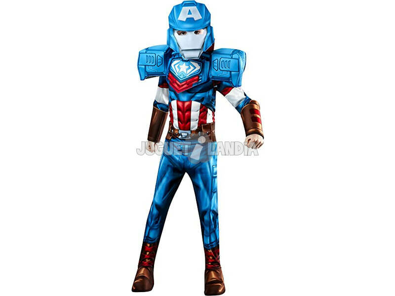 Déguisement Enfant Captain América Mech Strike Taille S Rubies 702916-S