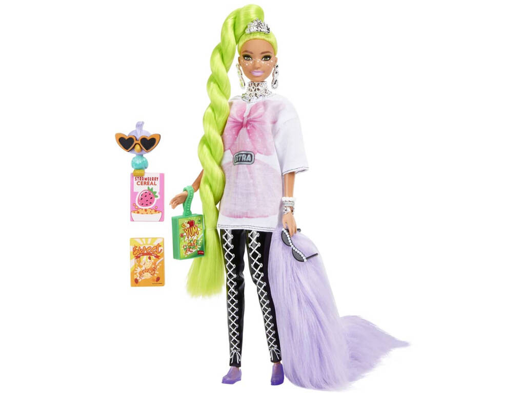 Barbie Extra Capelli Verdi Neon Mattel HDJ44