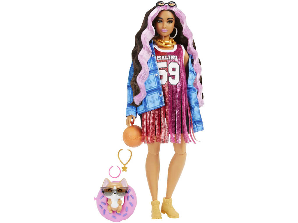 Barbie Extra Maglietta da basket Mattel HDJ46