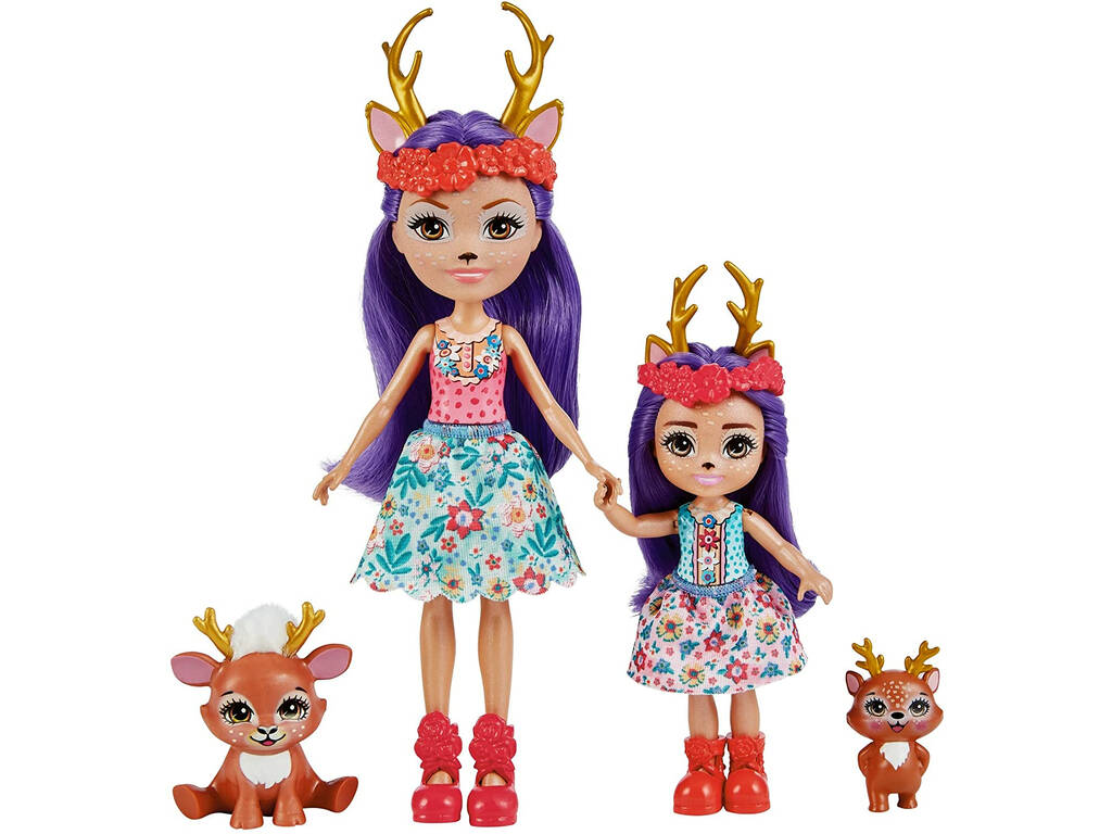 Enchantimals Hermanas Danessa y Danetta Deer Mattel HCF80