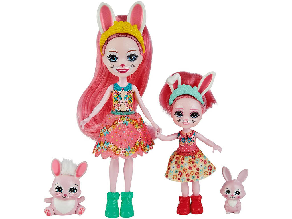 Enchantimals Irmãs Bree e Bedelia Bunny Mattel HCF84