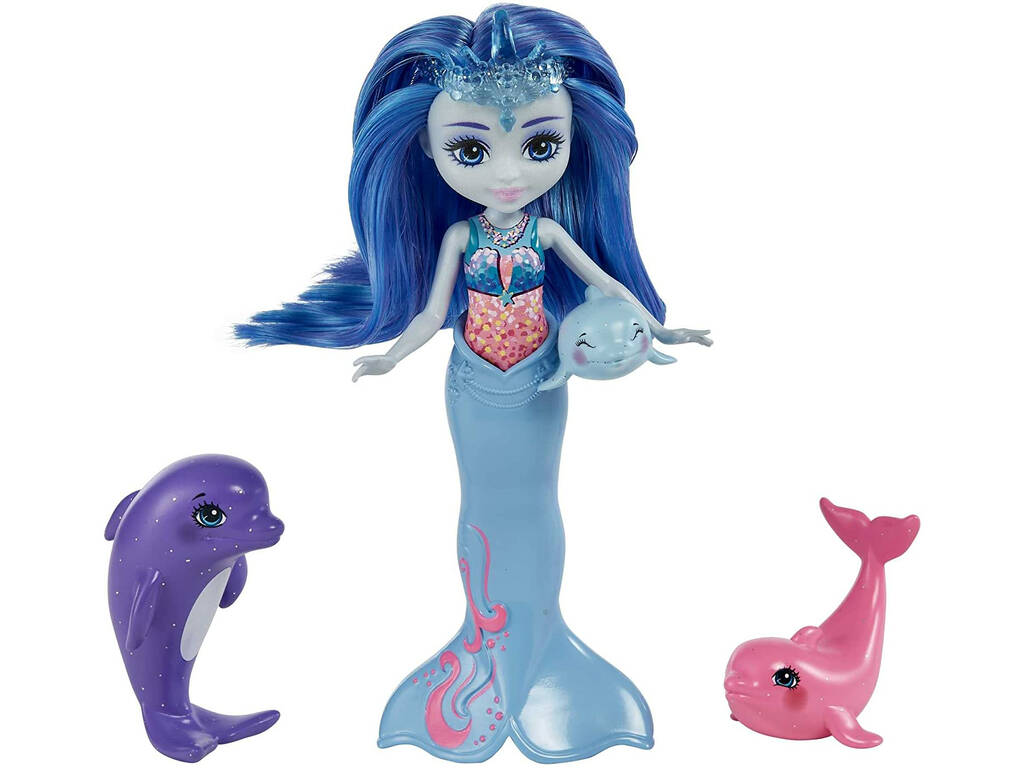 Enchantimals Royal Ocean Kingdom Dorinda com Família Golfinhos Mattel HCF72