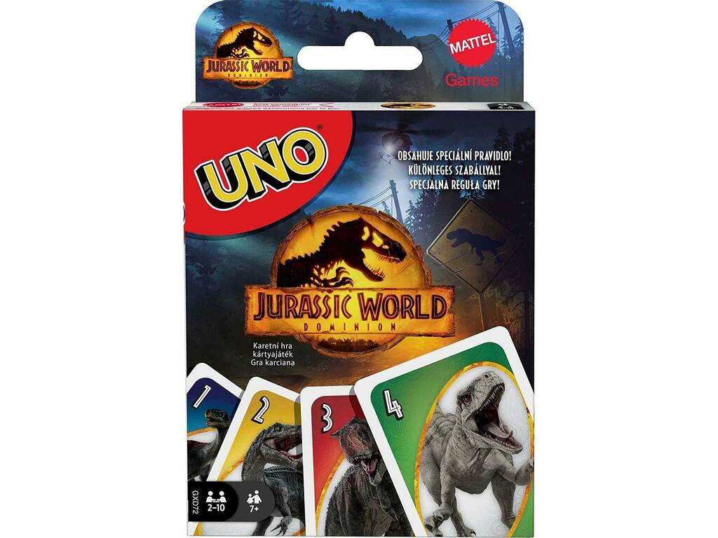 Uno Jurassic World Mattel GXD72