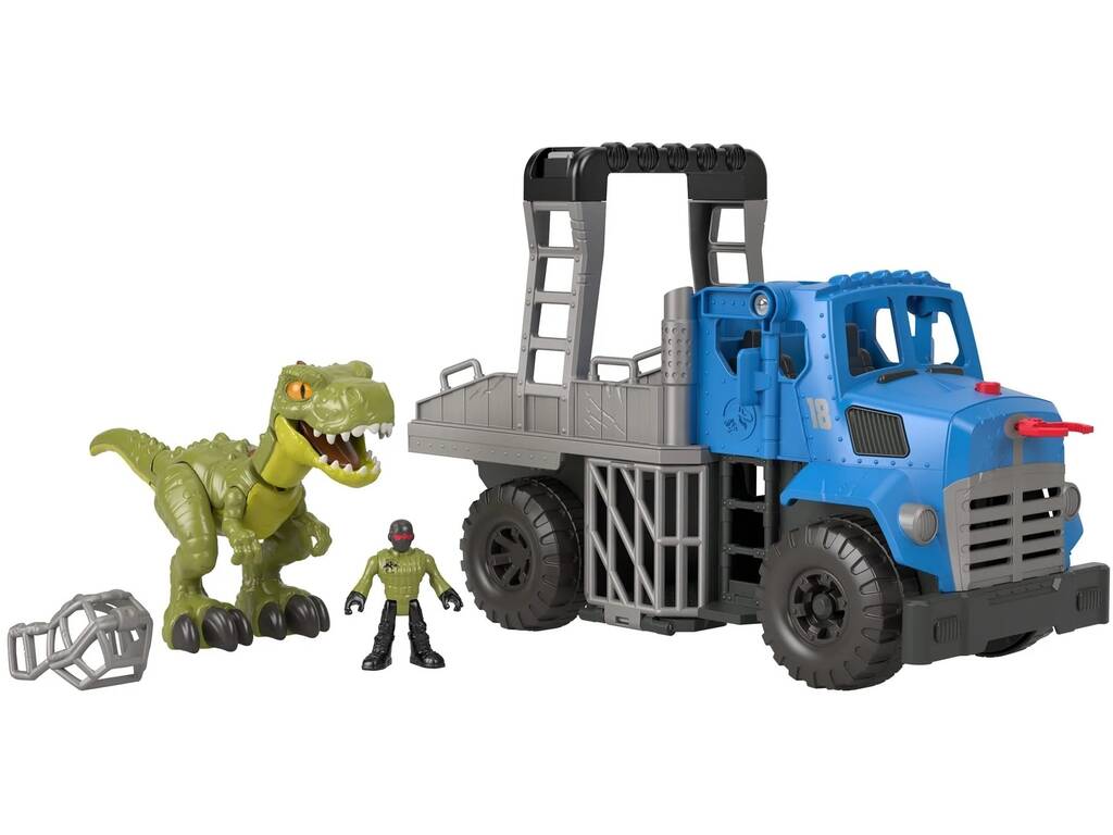 Imaginext Jurassic World Camión Dinosaurios Mattel GVV50 - Juguetilandia