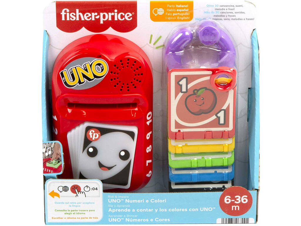 Fisher Price Uno Lerne zum Zahlen und Farbe Mattel HHG94