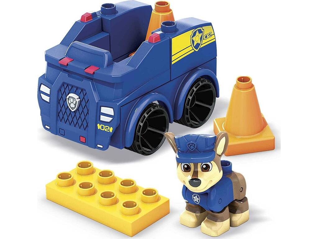 Paw Patrol Mega Bloks Coche de Policía de Chase Mattel HDJ33