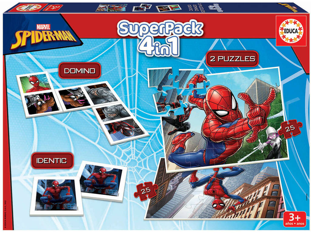 Spiderman Superpack 4 En 1 Educa 19353
