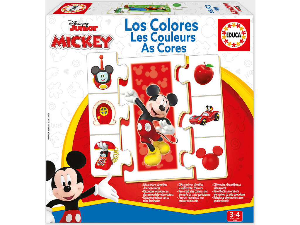 Mickey Spiel Die Farben Educa 19329