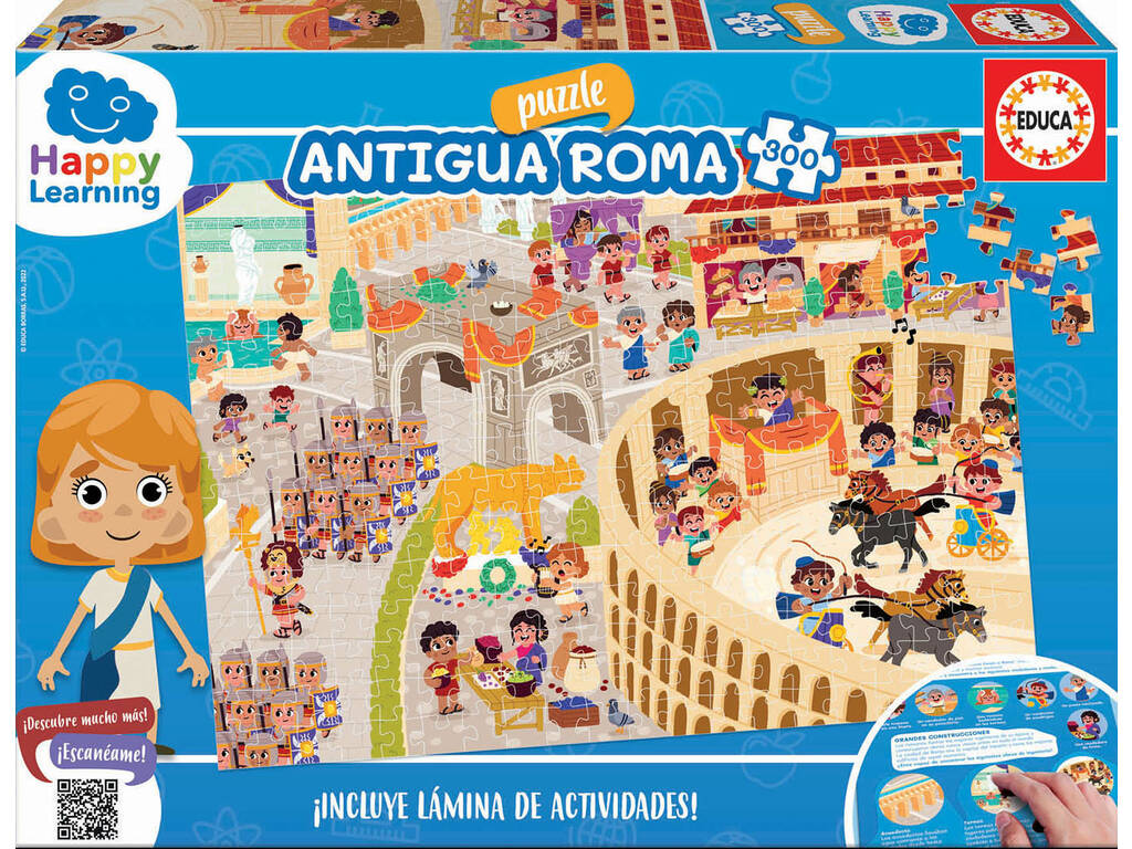 Puzzle 300 Happy Learning Antigua Roma Educa 19319