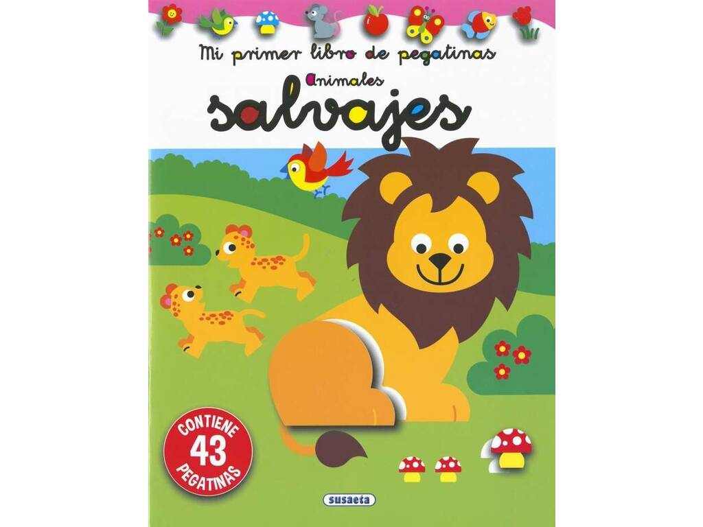 Mi Primer Libro de Pegatinas Animales Salvajes de Susaeta S3456006