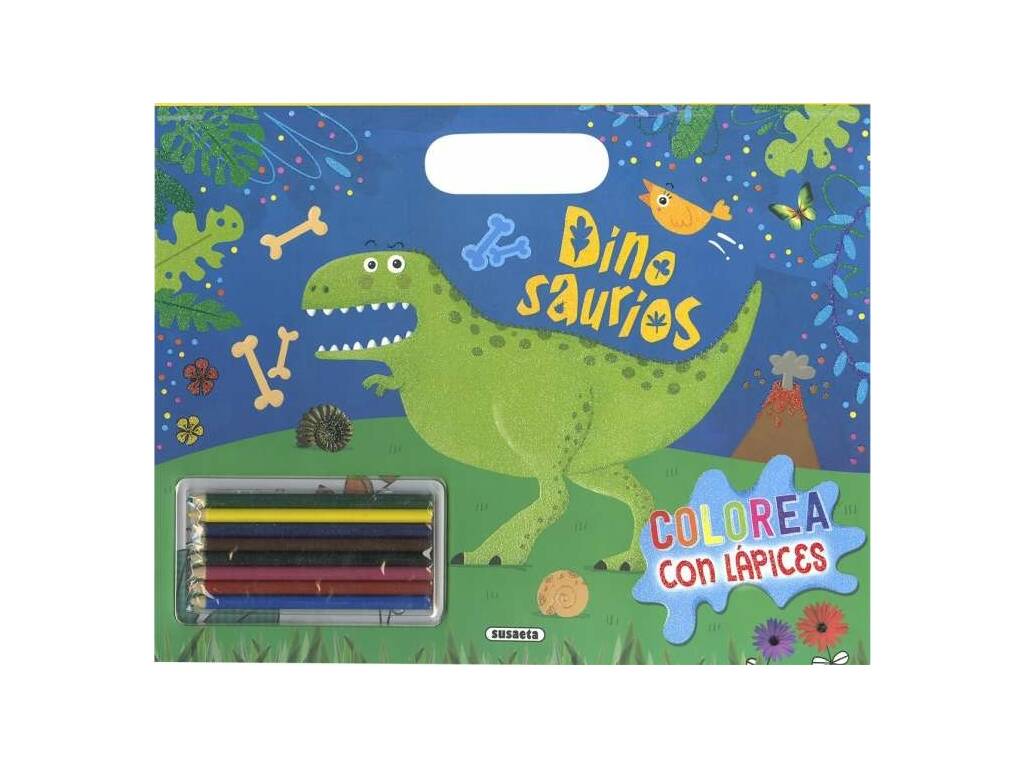 Crayons de couleur pour dinosaures Susaeta S3484001