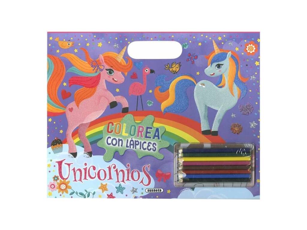 Colorea con Lápices Unicornios Susaeta S3484002