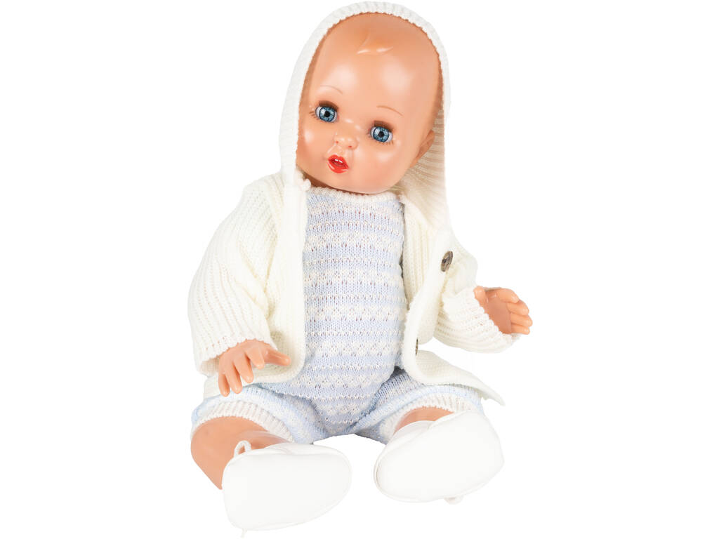 Juanín Baby mit einem Beig Strickmantel-Set von Mariquita Pérez JB05074