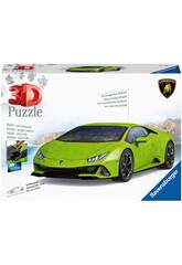 Puzzle 3D Lamborghini Huracán Evo Verde Ravensburguer 11299