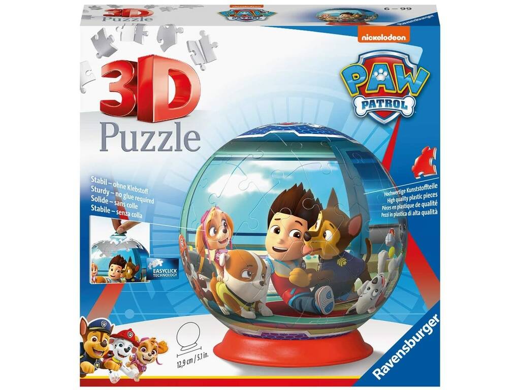 Puzzle Ball 3D Paw Patrol Ravensburguer 12186