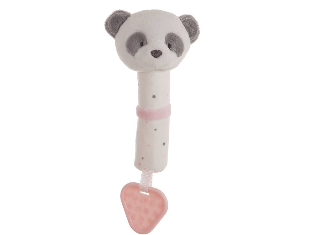 Pito Mordedor Baby Panda Rosa 20 cm. Creaciones Llopis 25620