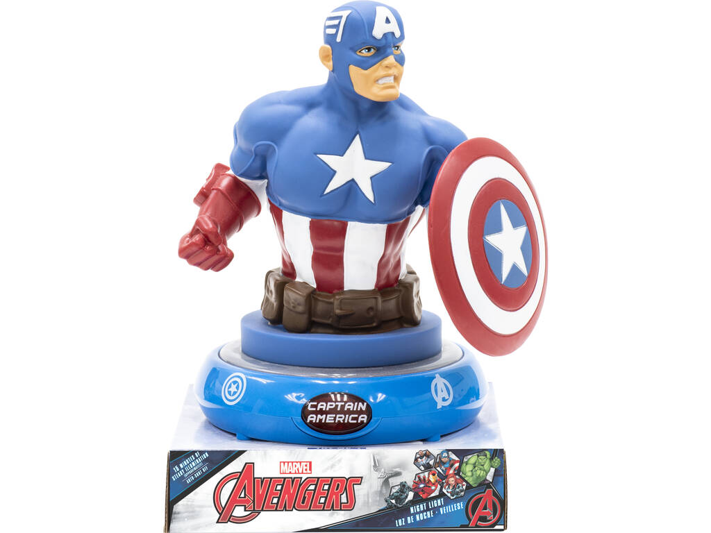 Marvel Lámpara 3D Capitán América Kids Euroswan MV15911