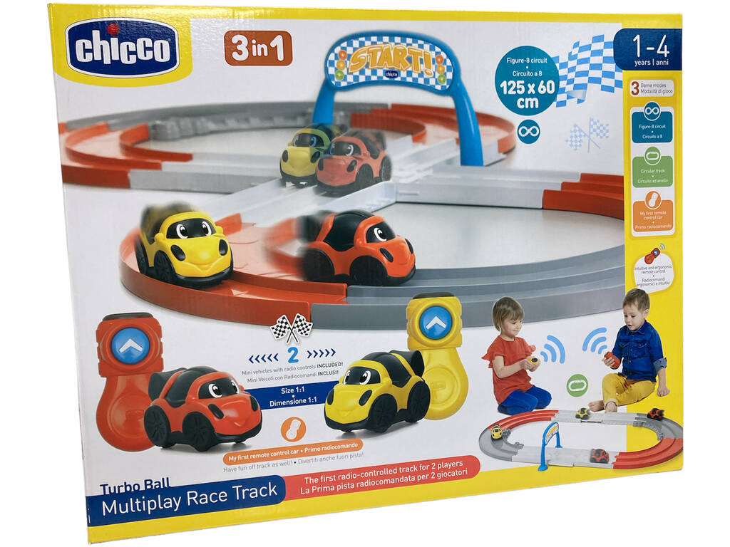 Turbo Ball Multiplay Race Track Pista RC 3 em 1 Chicco 11164