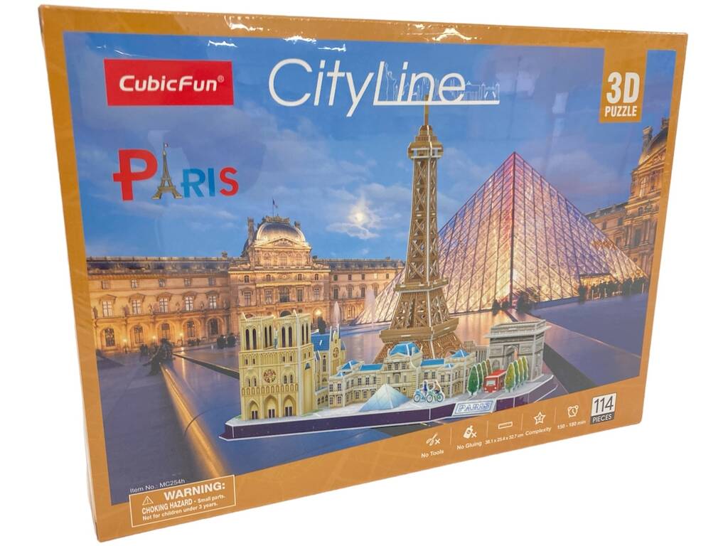 3D-Puzzle City Line Paris World Brands MC254H