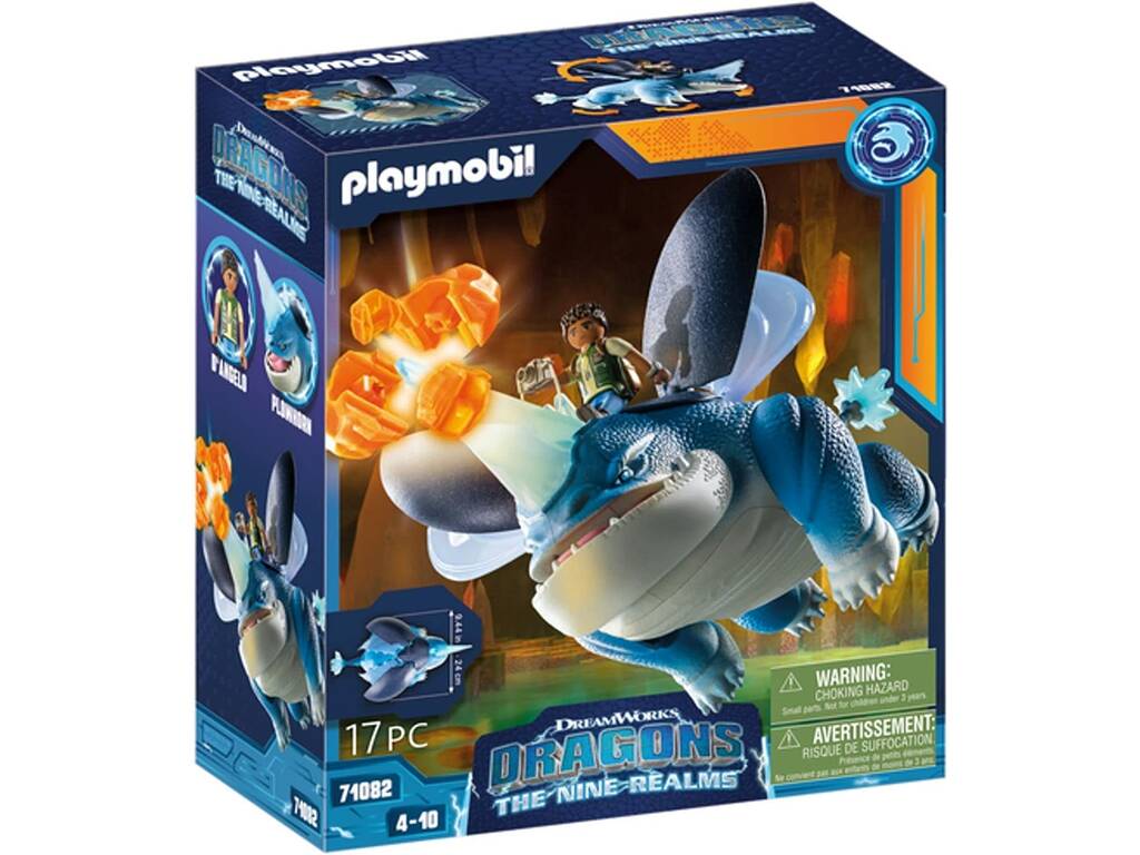 Playmobil Dragons Nine Realms Plowhorn et D'Angelo Playmobil 71082
