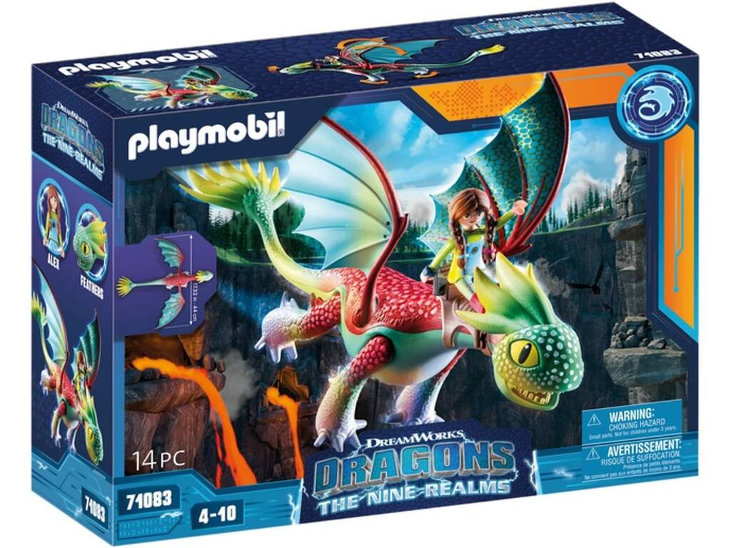 Playmobil Dragons Nine Realms Feathers y Alex Playmobil 71083