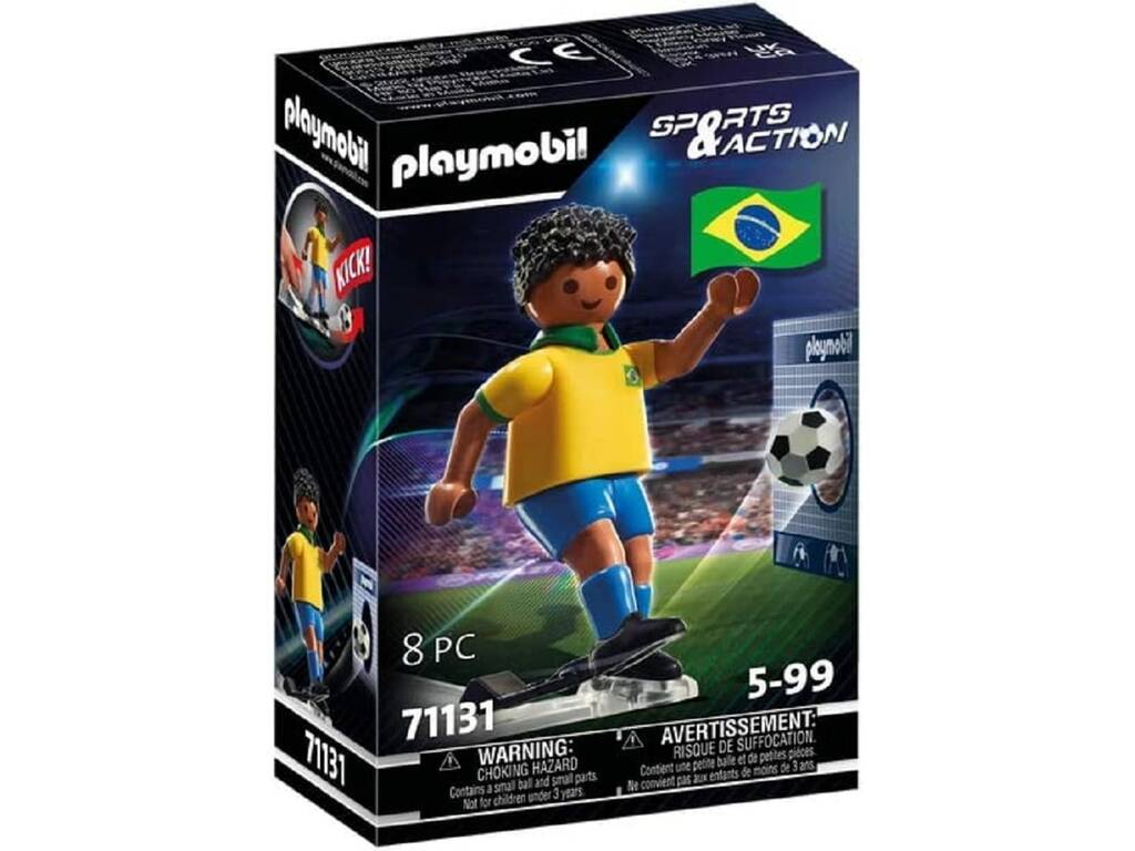 Playmobil Giocatore di calcio Brasile 71131