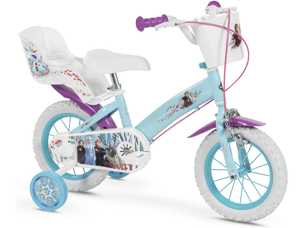 Bicicleta infantil 12 pulgadas TOIMSA azul con rayos con ruedines -  Juguetes Today