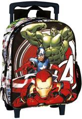 Mochila com Carro Infantil Avengers Cosmic Perona 58526