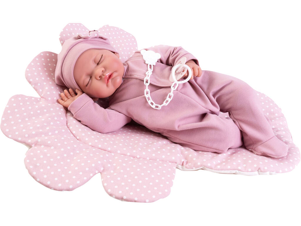 Neugeborene Puppe Luna Sweet Dreams mit Flügel 42 cm. Antonio Juan 33226