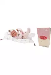 Poupée nouveau-né Lea Couverture Etoiles 42 cm Antonio Juan 50276