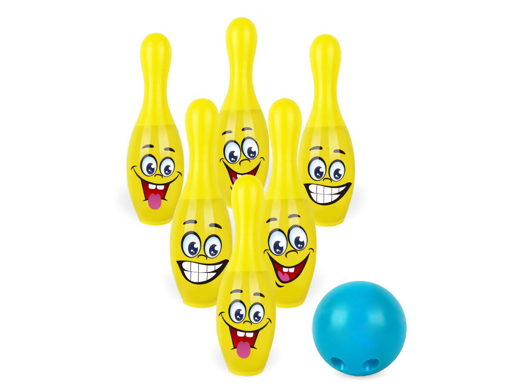 Set 6 Fun Bowling 21 cm. con 1 Ball