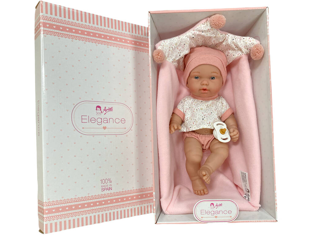 Doll Elegance Pillines Pink 26 cm. avec nacelle Arias 60693