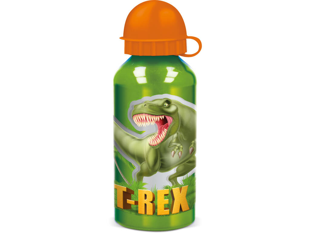 Kleine Aluminium Flasche 400 ml. Dinosaurio Stor 26234