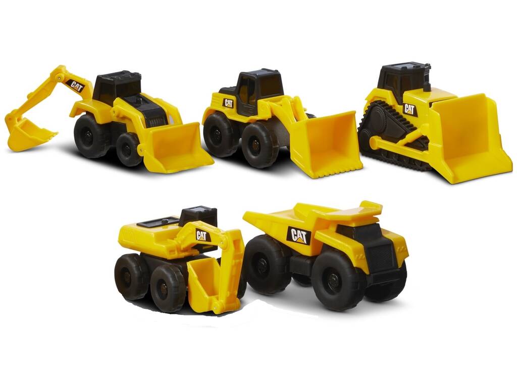 Cat Little Machines Pack 5 Vehículos Construcción Funrise 82150