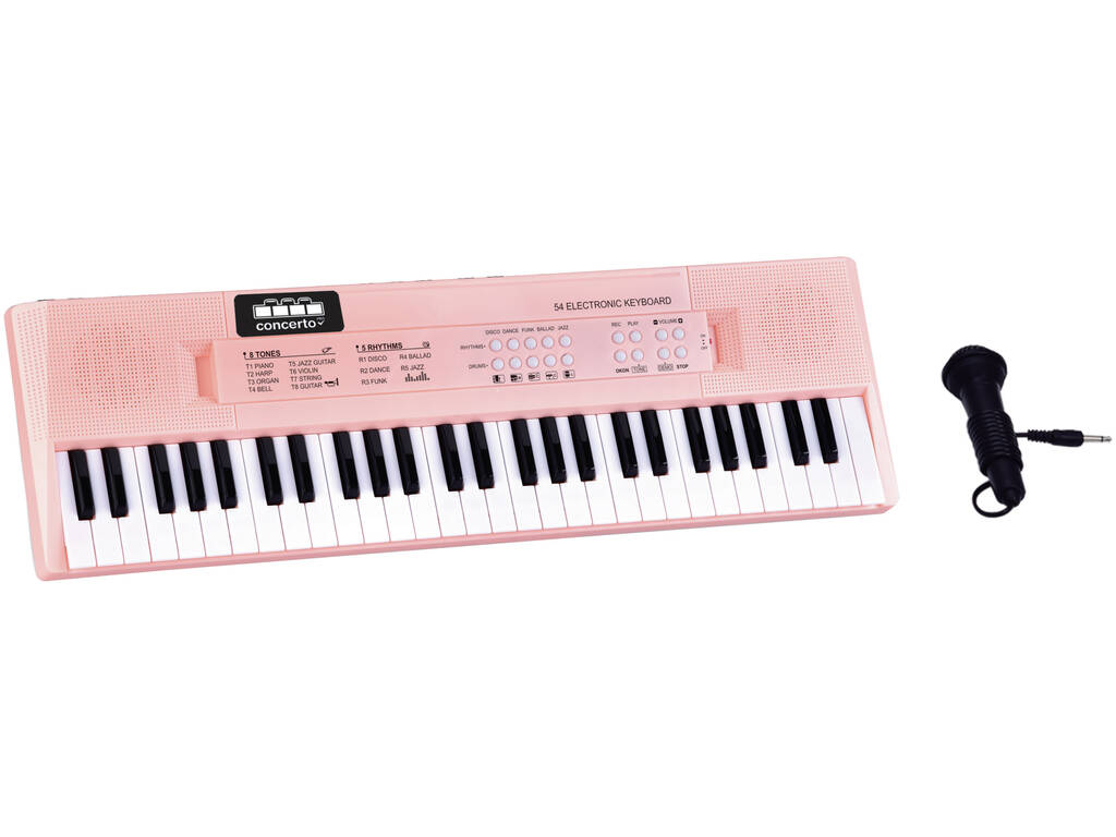 Tastiera elettrica 54 tasti rosa Reig 8931