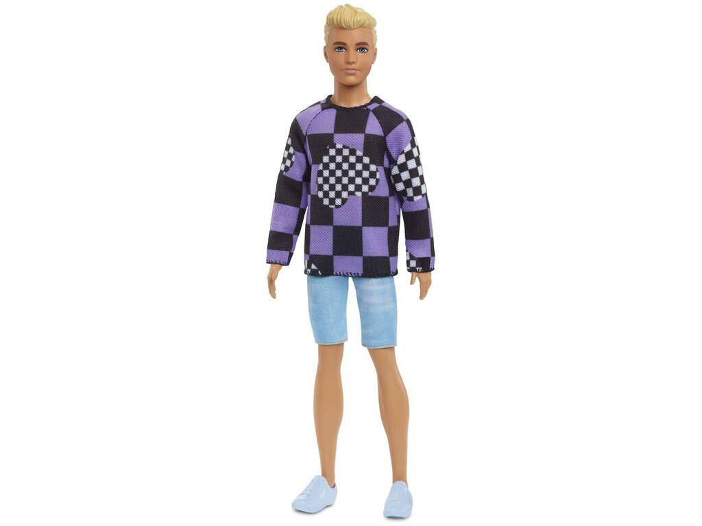 Ken Fashionista Sweatshirt à carreaux Mattel HBV25