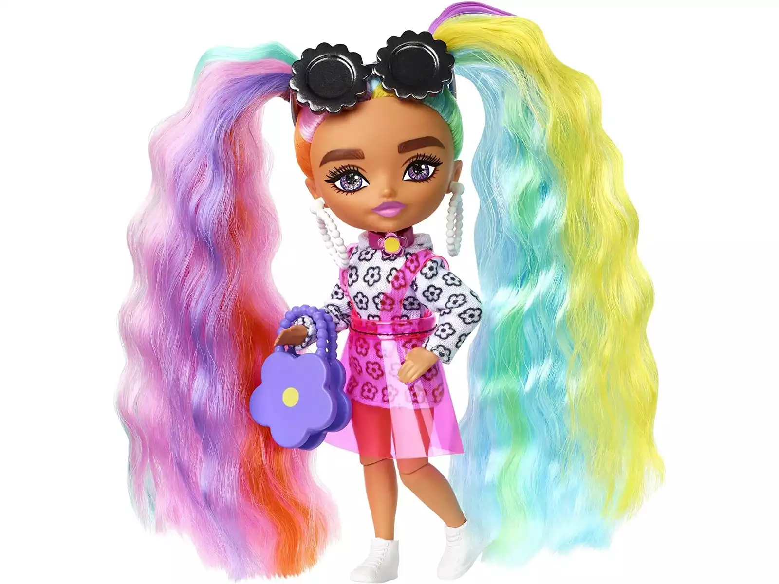 Barbie Extra Giacca con capelli e stivali viola Mattel HHN07 - Juguetilandia