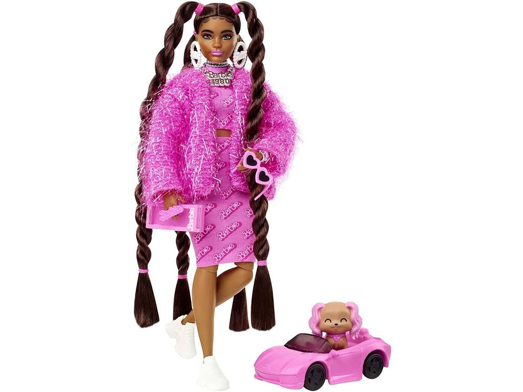 Barbie Extra Traje Logo Barbie Años 80 Mattel HHN06