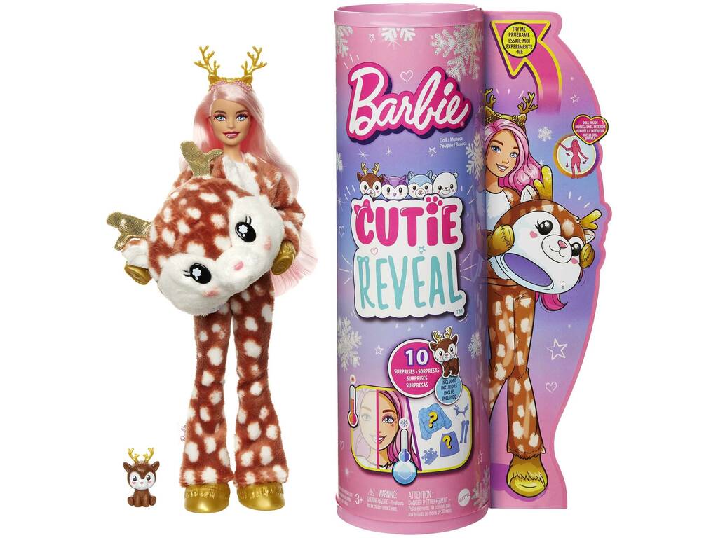 Barbie Cutie Reveal Serie Fantasia Veado Mattel HJL61