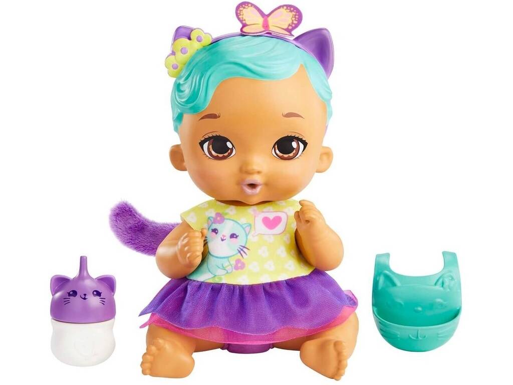 My Garden Baby Kitty Baby Kitty et Pee Pee Purple Mattel HHL22