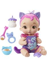 My Garden Baby Kitty Eat and Snuggle Kitty Purple Mattel HHP28