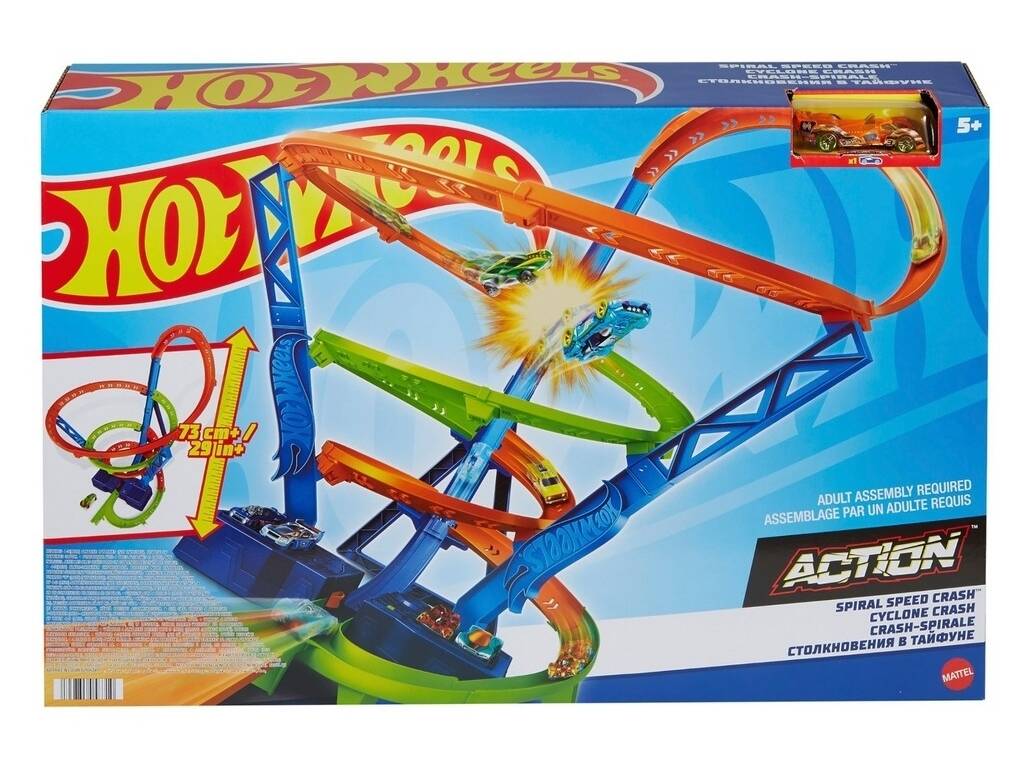 Hot Wheels Action Spirale Veloce Schianto Mattel HGV67