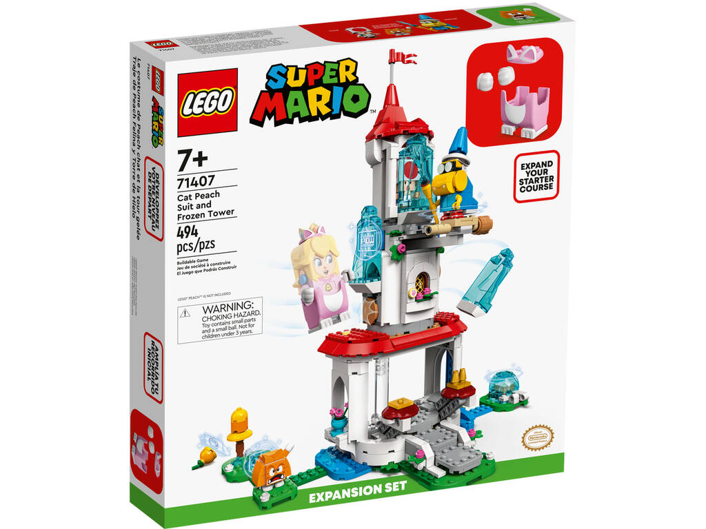 Lego Super Mario Set de Expansión: Torre de Hielo y Traje de Peach Felina 71407