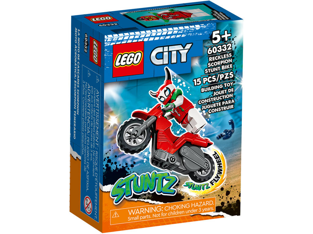 Acheter Lego City Stuntz Stunt Bike : Daredevil Scorpion 60332 -  Juguetilandia