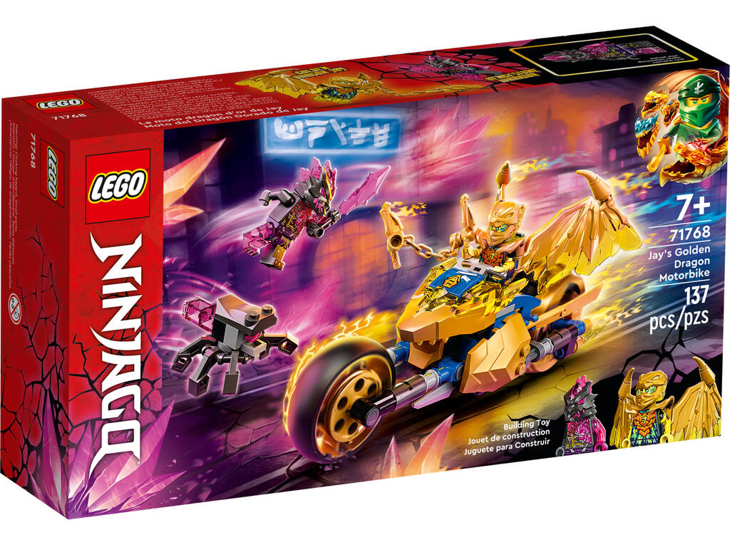 Lego Ninjago Jay's Golden Dragon Motorcycle 71768