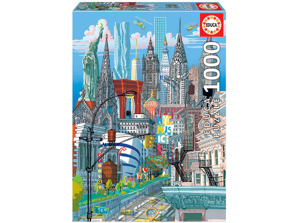 Puzzle 1000 New York, Carlo Stanga Educa 19265