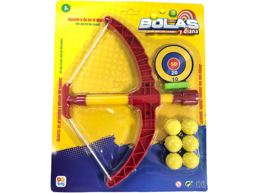 Ball Launcher Bow mit 6 Bällen und Ziel