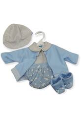 Robe pour enfant avec impression de cœurs Poupée 38 - 40 cm. Berjuan 4031